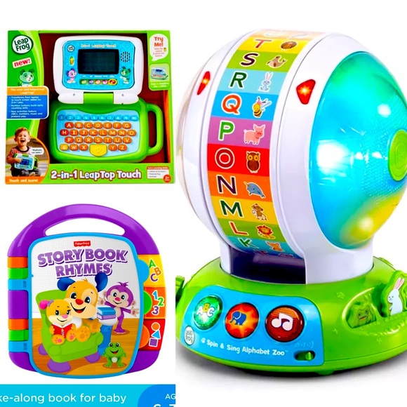 Early Learning Toys ABC 123 Lights Leap Frog Tablet Fisher Price Music Book - Picture 1 of 6